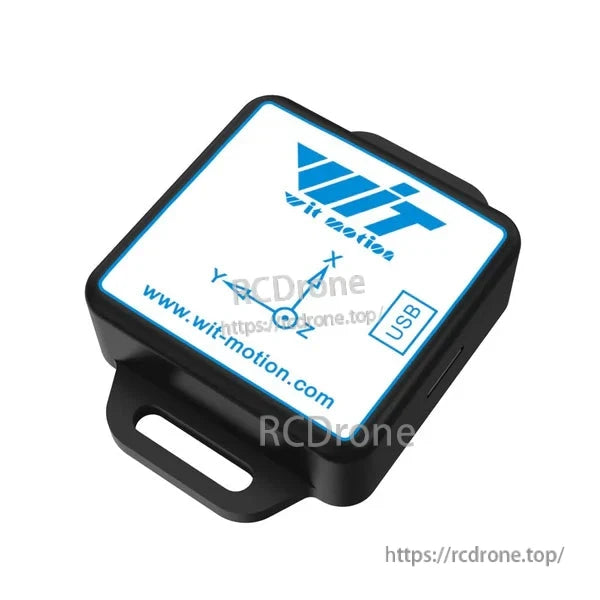 WitMotion WT901BLECL is a 9-axis IMU with USB, Bluetooth 5.0, accelerometer, gyro, and magnetometer.