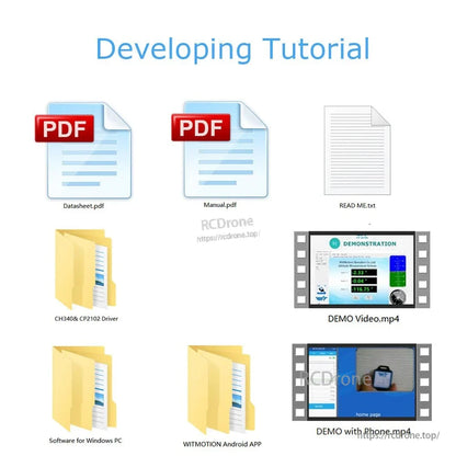 WitMotion WT901C 9軸AHRS IMU — 加速度計、陀螺儀、磁力計，具角度&四元數，0.05°高精度，0.2–200 Hz，TTL/RS232/RS485 Modbus