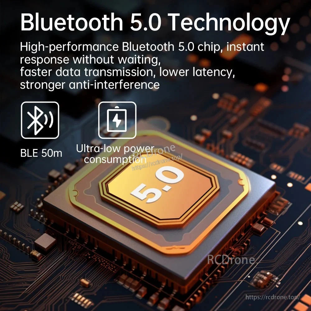 WitMotion WTVB01-BT50 Bluetooth Vibration Sensor, Bluetooth 5.0 offers high-performance chips, fast data transfer, low latency, strong interference resistance, 50m range, and ultra-low power consumption.