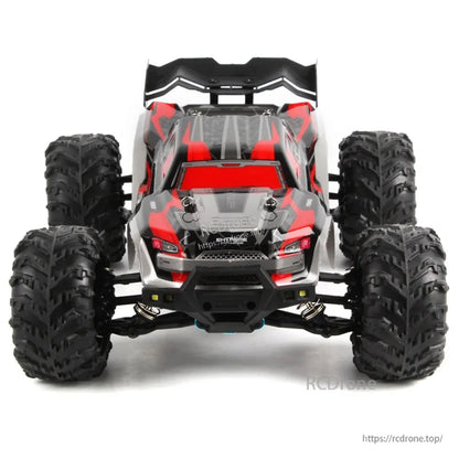 Samochód RC w skali 1:16, 50 km/h, 4WD, terenowy Monster Truck z silnikiem RC390, akumulatorem 7,4V 1300mAh i pilotem 2,4GHz