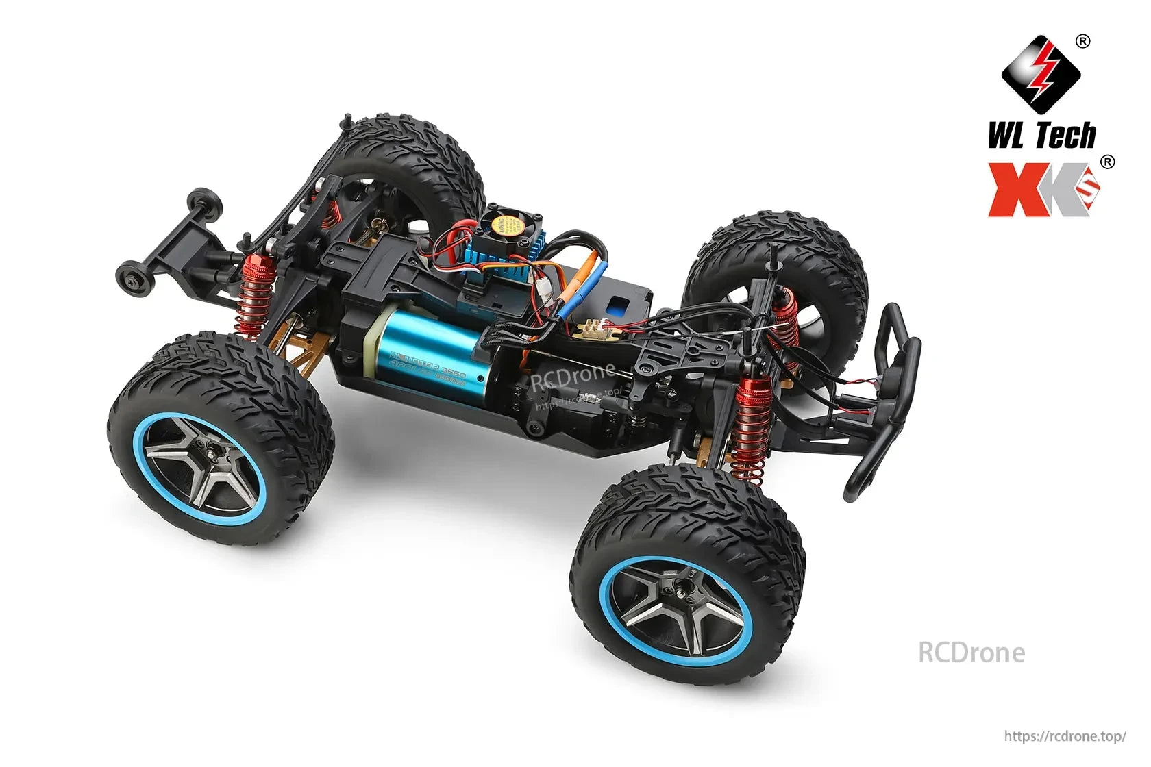 Wltoys 104019 1/10 2.4GHz 4WD Brushless RC Car, Wltoys 104019 Brushless RC Car features 4WD, 55 KM/H max speed, and proportional control for off-road racing and track runs.