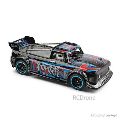 Wltoys 104072 1/10 4WD RC Drift Car, The WLtoys 104072 is a high-speed 1/10 4WD RC drift car with brushless motor, metal chassis, LED lights, and spirited design, reaching up to 60 km/h.