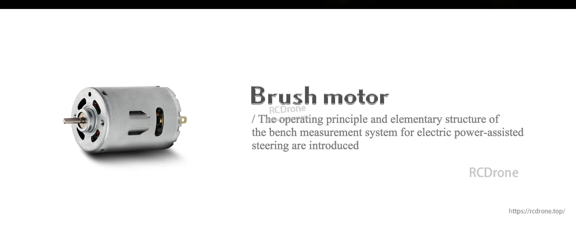 WLtoys 10428 RC Crawler, Brush motor operation and structure of bench measurement system for electric power-assisted steering explained.