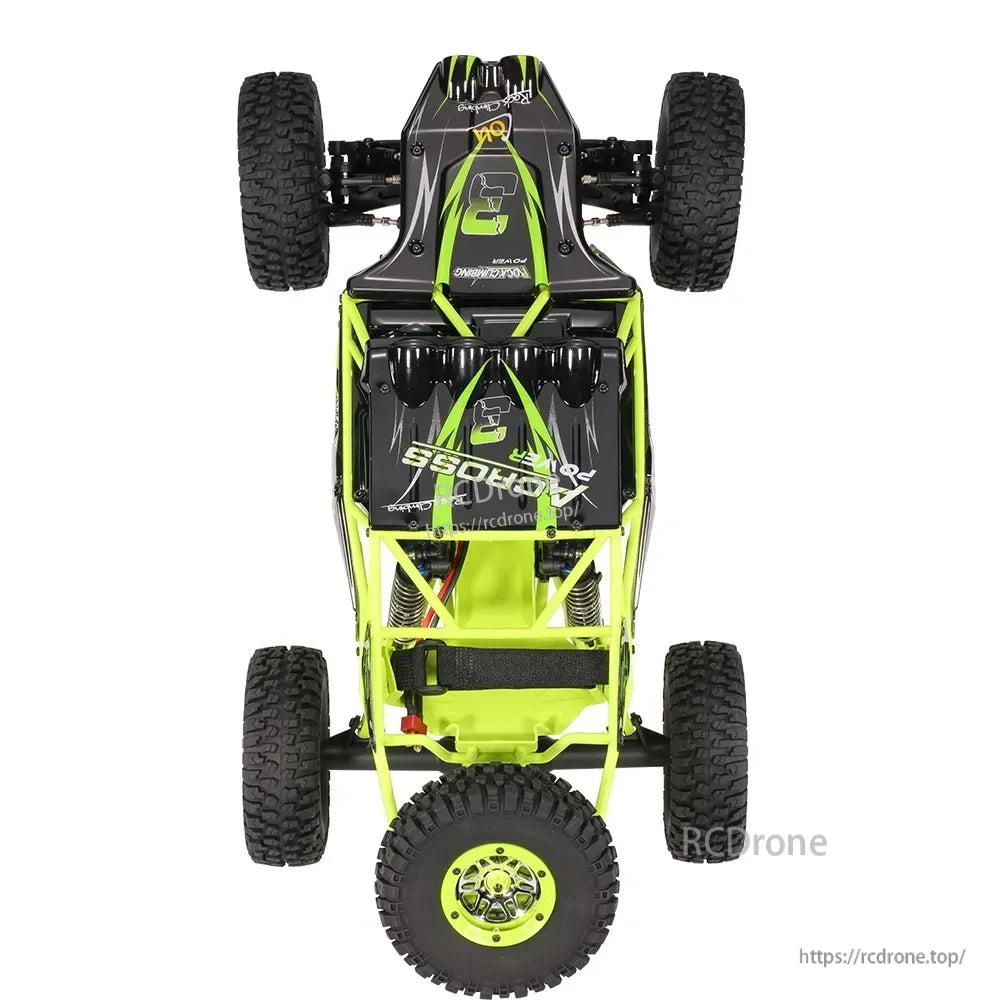 WLtoys 10428 RC Crawler, Proportional Control offers precise steering and throttle response.