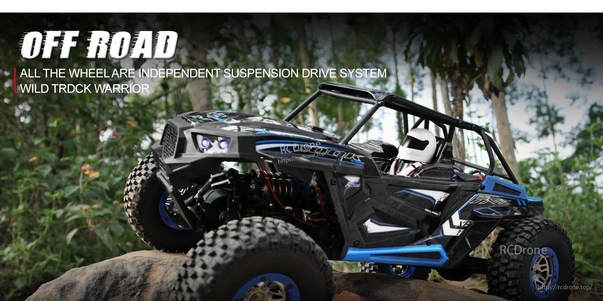 WLtoys 10428 RC Crawler, Off-road RC crawler featuring independent suspension and all-wheel drive for enhanced performance.