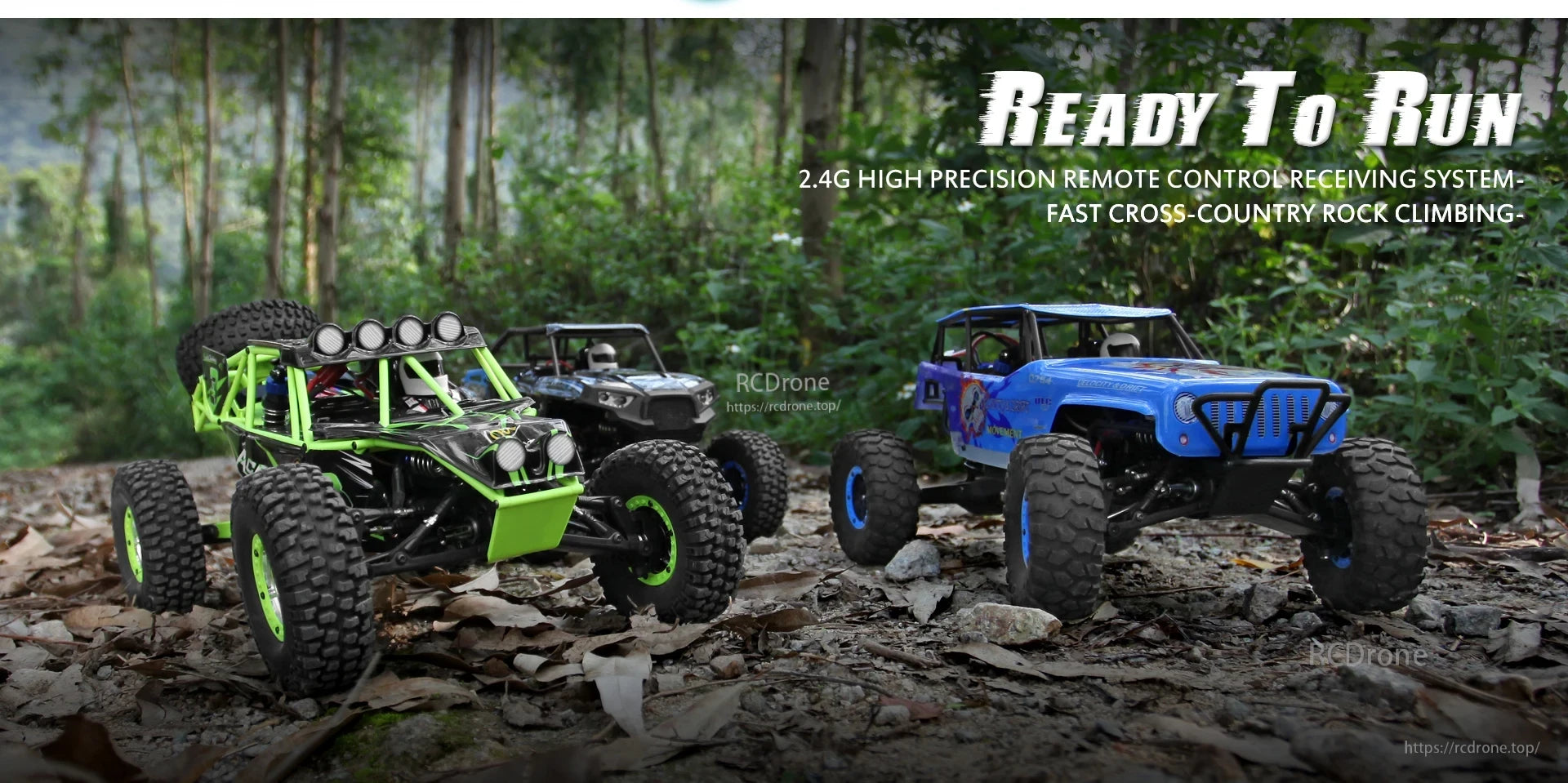 WLtoys 10428 RC Crawler, High-precision 2.4G remote control system for fast cross-country rock climbing RC crawlers.