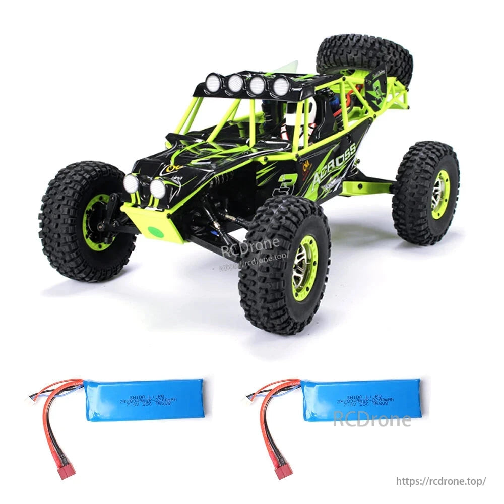 WLtoys 10428 Camião RC Crawler 1/10 4WD – 30km/h, Dupla Velocidade