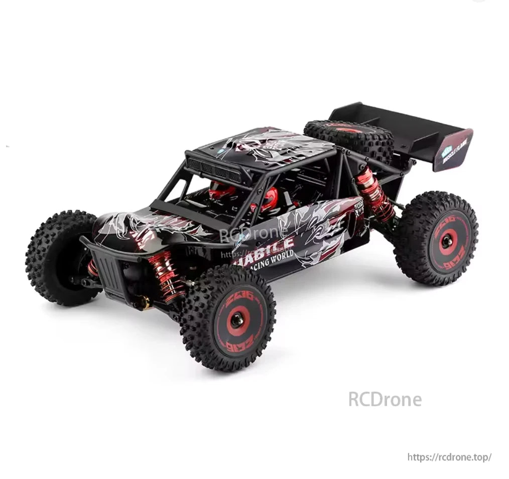 Wltoys 124016 RC Car, Wltoys 124016 is a 1/12 scale 4WD brushless RC buggy designed for high-speed off-road performance.