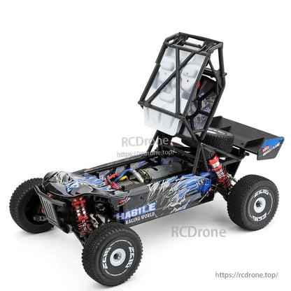 Wltoys 124018 RC Car, Wltoys 124018 is a 1/12-scale, 4WD off-road buggy with an alloy chassis, designed for high-speed drifting.