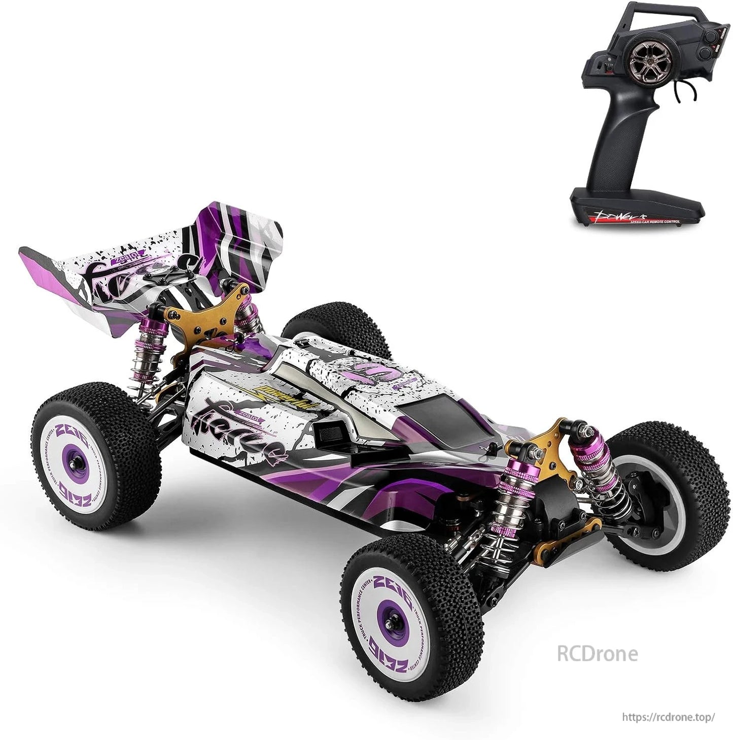 Wltoys 124019 RC Car, The WLtoys 124019 RC buggy is a 1/12 scale, 4WD vehicle with a 550 motor, alloy chassis, and a speed of up to 60 km/h.