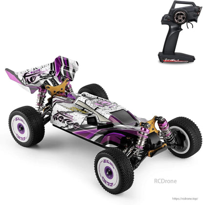 Wltoys 124019 RC Car, The WLtoys 124019 RC buggy is a 1/12 scale, 4WD vehicle with a 550 motor, alloy chassis, and a speed of up to 60 km/h.