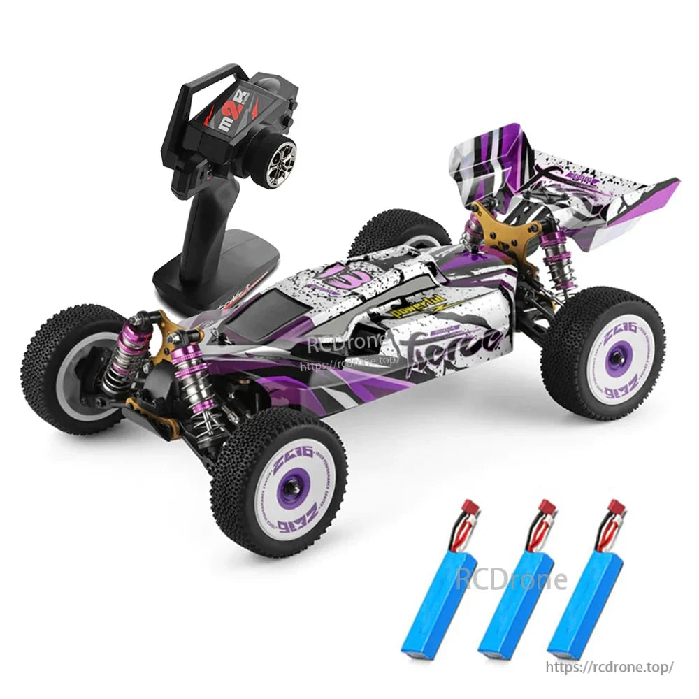 Wltoys 124019 RC Car, Wltoys 124019 RC buggy: 1/12 scale, 4WD, 60km/h speed, alloy chassis, 550 motor.