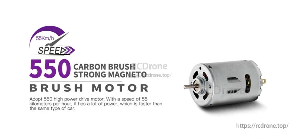 Wltoys 124019 RC Car, 550 carbon brush motor, 55km/h speed, high power, faster than similar cars.