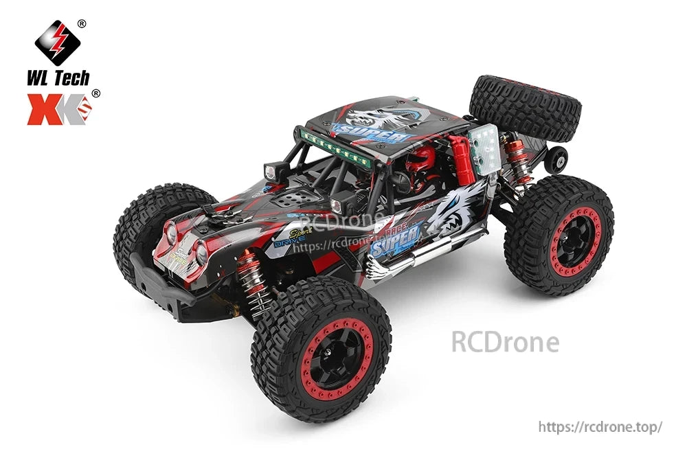 WLtoys 124028 1:12 60KM/H 4WD Brushless RC Car, The WLtoys 124028 is a fast and durable 1:12 scale RC car that reaches 60KM/H with a powerful brushless motor.