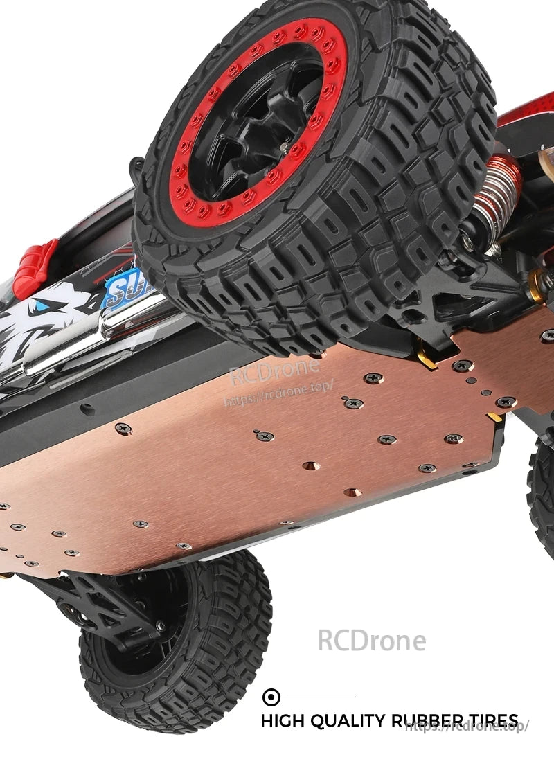 WLtoys 124028 1:12 60KM/H 4WD Brushless RC Car, The device features a powerful brushless motor with 2800KV for strong acceleration and consistent high-speed performance.
