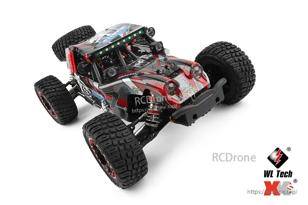 WLtoys 124028 1:12 60KM/H 4WD Brushless RC Car, The WLtoys 124028 RC Car features a speed-durable design, reaching up to 60KM/H with its 2800KV brushless motor and independent ESC.