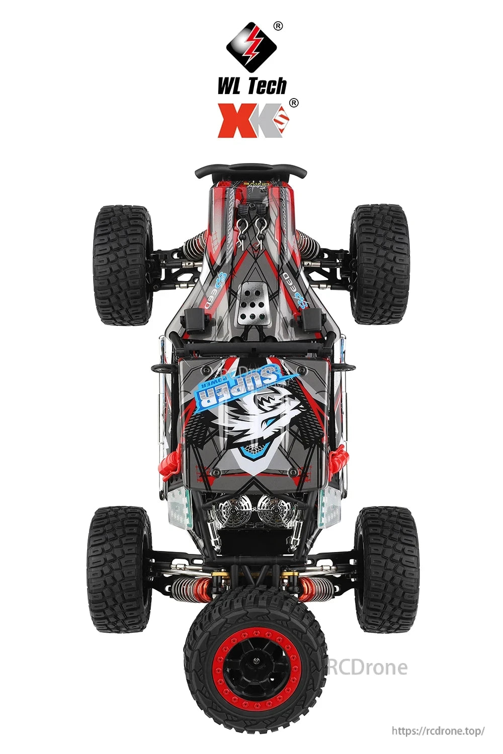 WLtoys 124028 1:12 60KM/H 4WD Brushless RC Car, This RC truck provides a thrilling and precise driving experience for racing, drifting, or outdoor adventures with its 2.4GHz remote control and night-ready LED lighting.