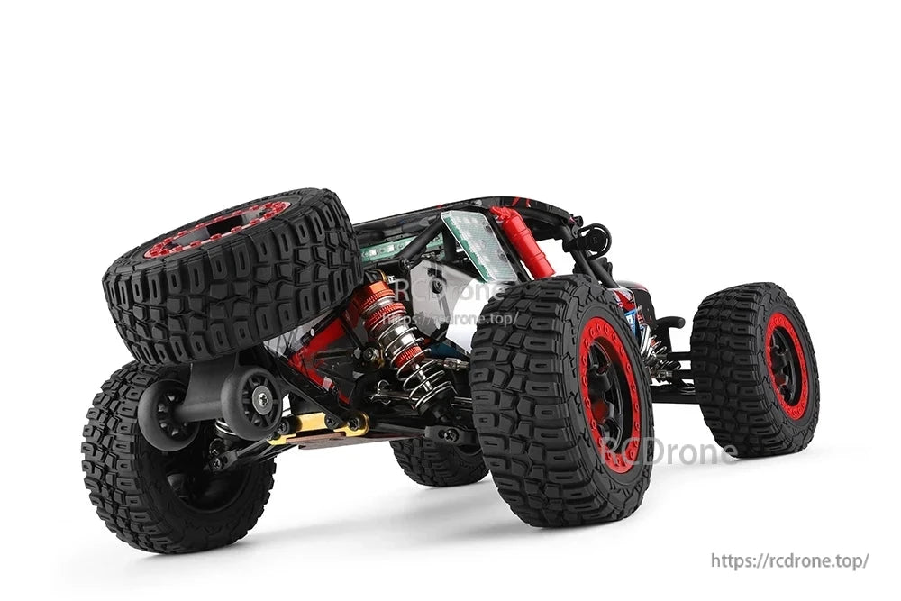 WLtoys 124028 1:12 60KM/H 4WD Brushless RC Car with 2800KV Motor, Metal Chassis, LED Lights, and 100m Remote Control