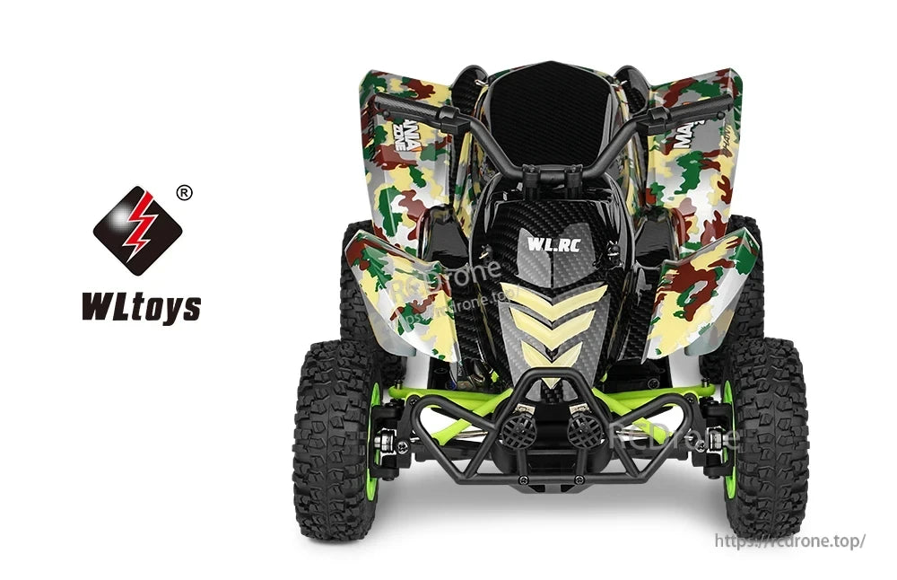 WLtoys 12428-A RC Motorcycle, The system provides smooth handling and reduces vibration on rough terrain.