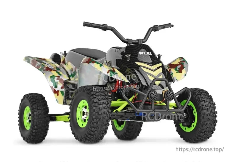 WLtoys 12428-A RC Motorcycle, High-speed power tool with up to 50km/h speed, powered by 540 brushed motor and 7.4V 1500mAh lithium battery.