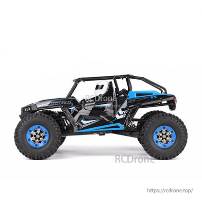 Wltoys 12428-B 1/12 4WD Brushed RC Climbing Car, The Wltoys 12428-B is a 1/12 scale 4WD brushed RC climbing car with LED lights, capable of reaching speeds up to 50 km/h on off-road terrain.