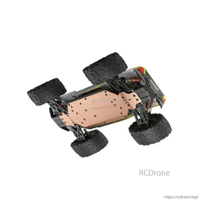 WLtoys 144002 RC car: 50 km/h speed, 1:14 scale, 2.4GHz, 4WD alloy, remote-controlled.