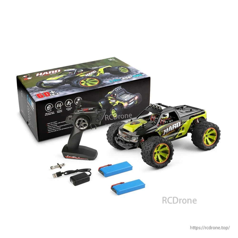 Wltoys 144002 RTR 1/14 2.4G 4WD 50km/h RC Car Vehicles Brushed LED Light Truck Toys WLtoys 144002 Racing Car, WLtoys 144002 is a 1/14 scale 4WD RC car with strong magnetic motor and independent suspension, suitable for off-road driving.