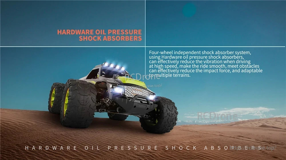 Wltoys 144002 RTR 1/14 2.4G 4WD 50km/h RC Car Vehicles Brushed LED Light Truck Toys The WLtoys 144002 Racing Car offers smooth rides with oil shocks, independent suspension, durable design, and bold styling for off-road performance.