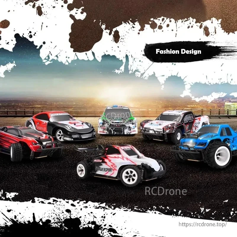 WLtoys K969 1:28 Scale RC Drift Car, Powered by a 130 brushed motor and a 7.4V 400mAh rechargeable battery, it reaches speeds up to 30KM/H.