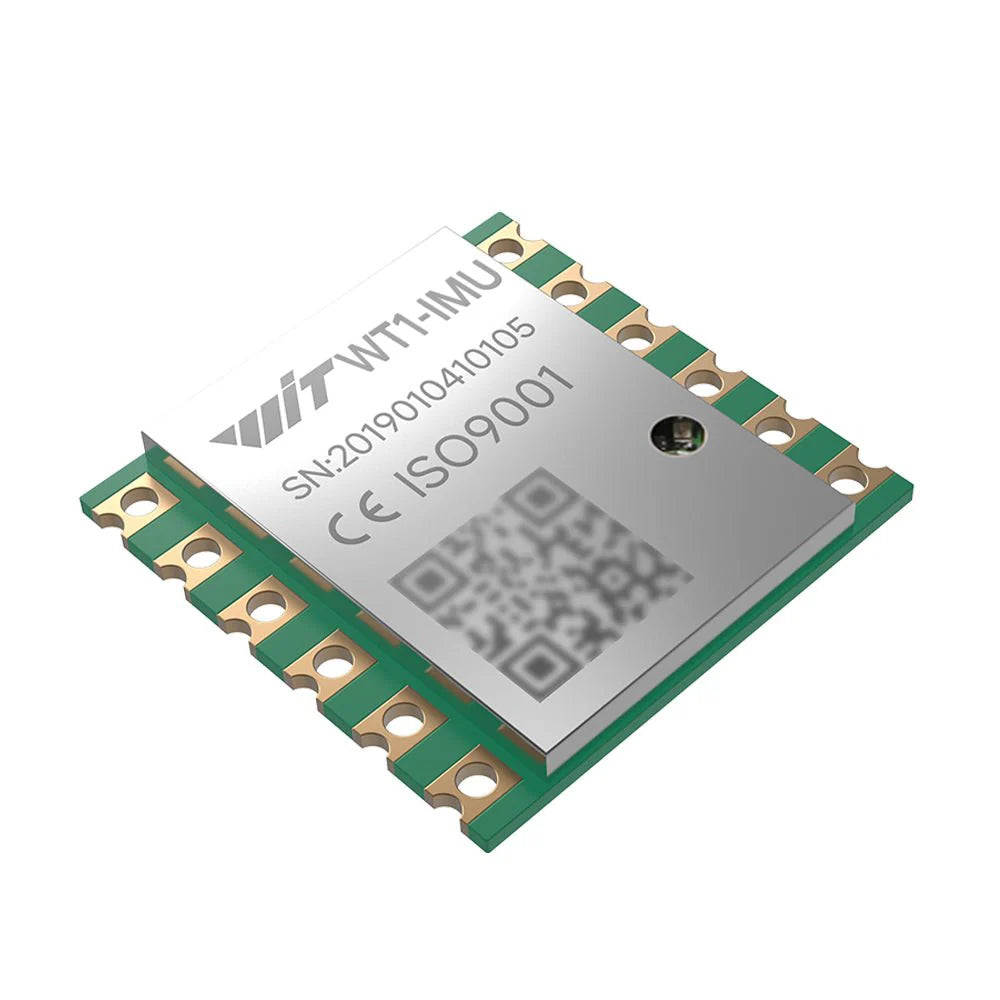 WitMotion WT1-IMU Dual-Axis Angle Sensor, WitMotion WT1-IMU: 3.3–5V TTL, 0.5° accuracy, 20 Hz output, dual-axis angle sensor with serial number and ISO9001 certification.