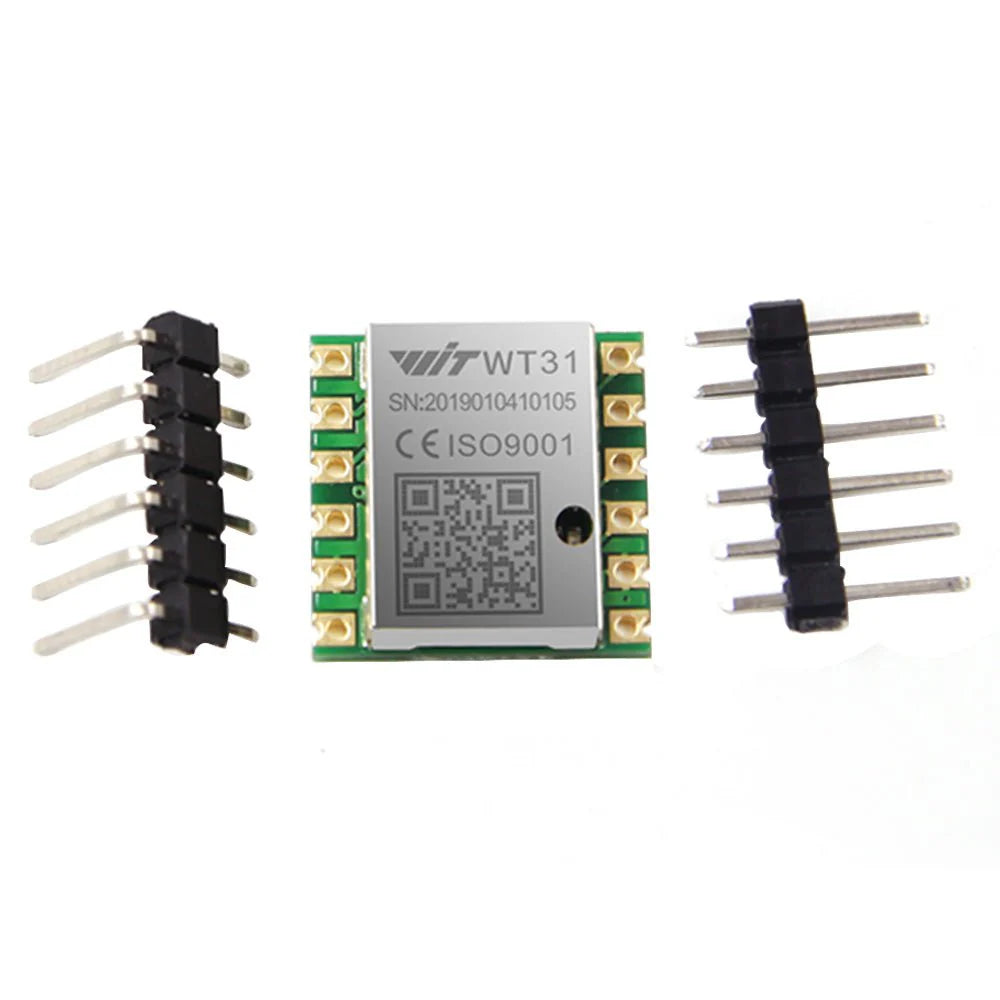 WitMotion WT31N Inclinometer, WitMotion WT31N: 3-axis accelerometer, dual-axis angle, UART-TTL, 0.1° accuracy, CE and ISO9001 certified.