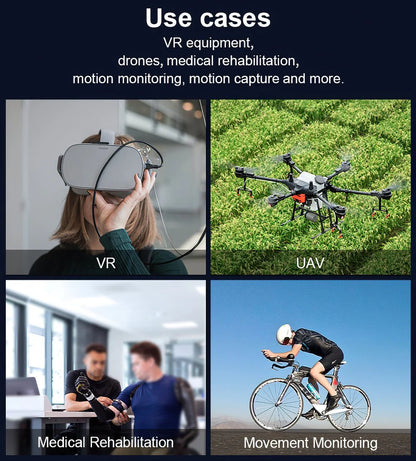 WitMotion WT9011DCL BLE 5.0 加速度計 陀螺儀 磁力計 傾角儀 – 三軸角度 & 四元數，0.2° 精度，0.2–200 Hz，32.5×23.5×11.6 mm