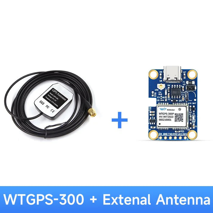 Modulo WitMotion WTGPS-300P INS GPS-IMU sub-metrico, Multi-GNSS (GPS/BDS/GLONASS/Galileo), Type-C, antenna IPX, RTCM2.3