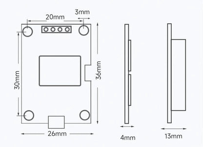 Modulo WitMotion WTGPS-300P INS GPS-IMU sub-metrico, Multi-GNSS (GPS/BDS/GLONASS/Galileo), Type-C, antenna IPX, RTCM2.3