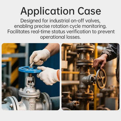 WitMotion WTR03L Rotary Angle Sensor, Industrial valve rotation monitoring with real-time status verification