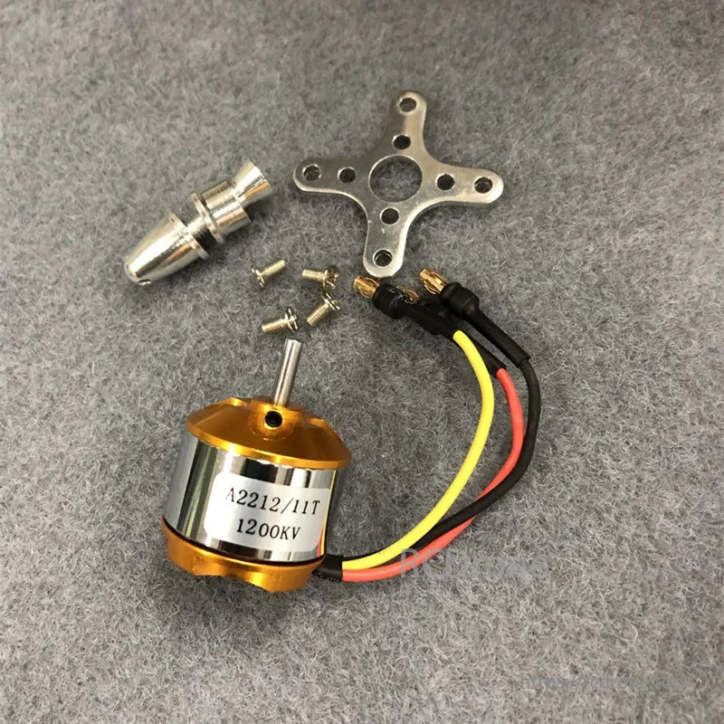 XXD A2212 Brushless Outrunner Motor, The A2212 motor is made with high-quality materials and optimized for efficiency, providing stable performance across 2S-3S LiPo batteries.