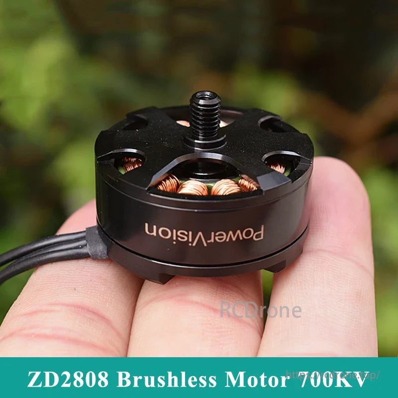 ZD2808 700KV Brushless Motor, High-efficiency flat disk brushless motor for DIY multirotor aircraft, suitable for UAV models.