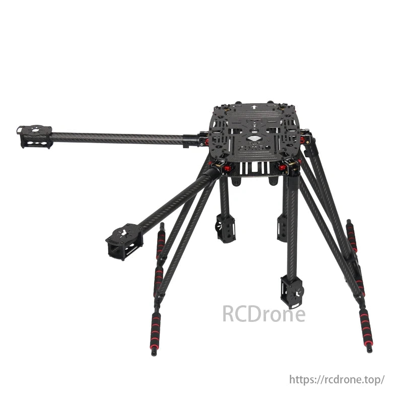 ZD850 Pro FPV Drone Frame, Carbon tube hook head for stretching and adjusting length, paired with a PTZ board and porous bit.