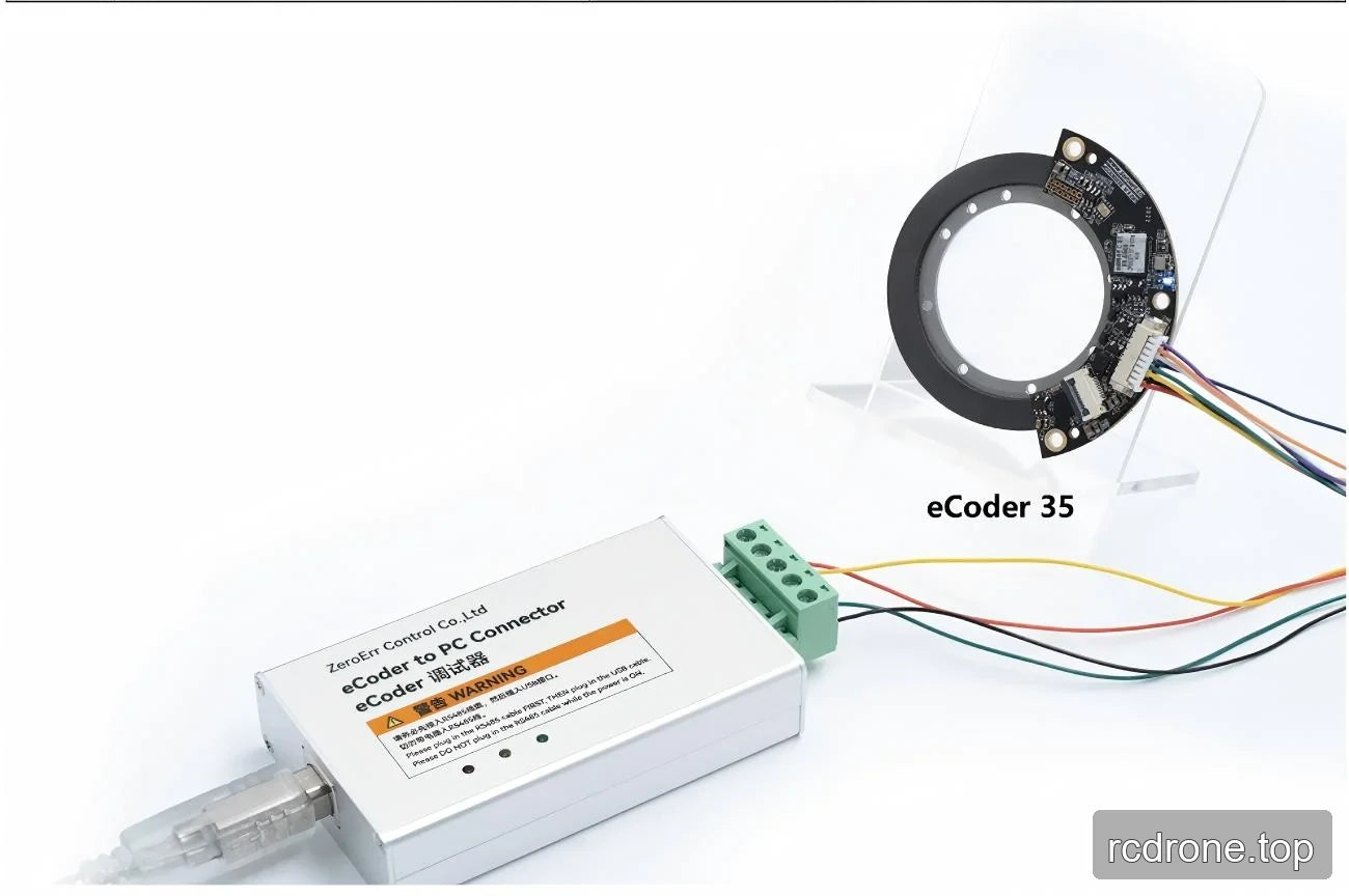 eCoder 35 connection reference with eCoder to PC Connector terminal block