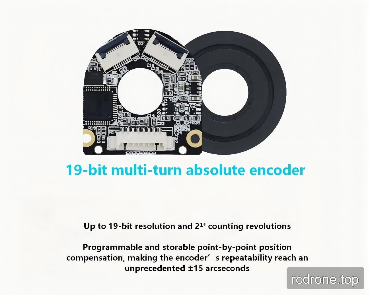 eCoder11 19-bit multi-turn absolute encoder board and magnetic ring