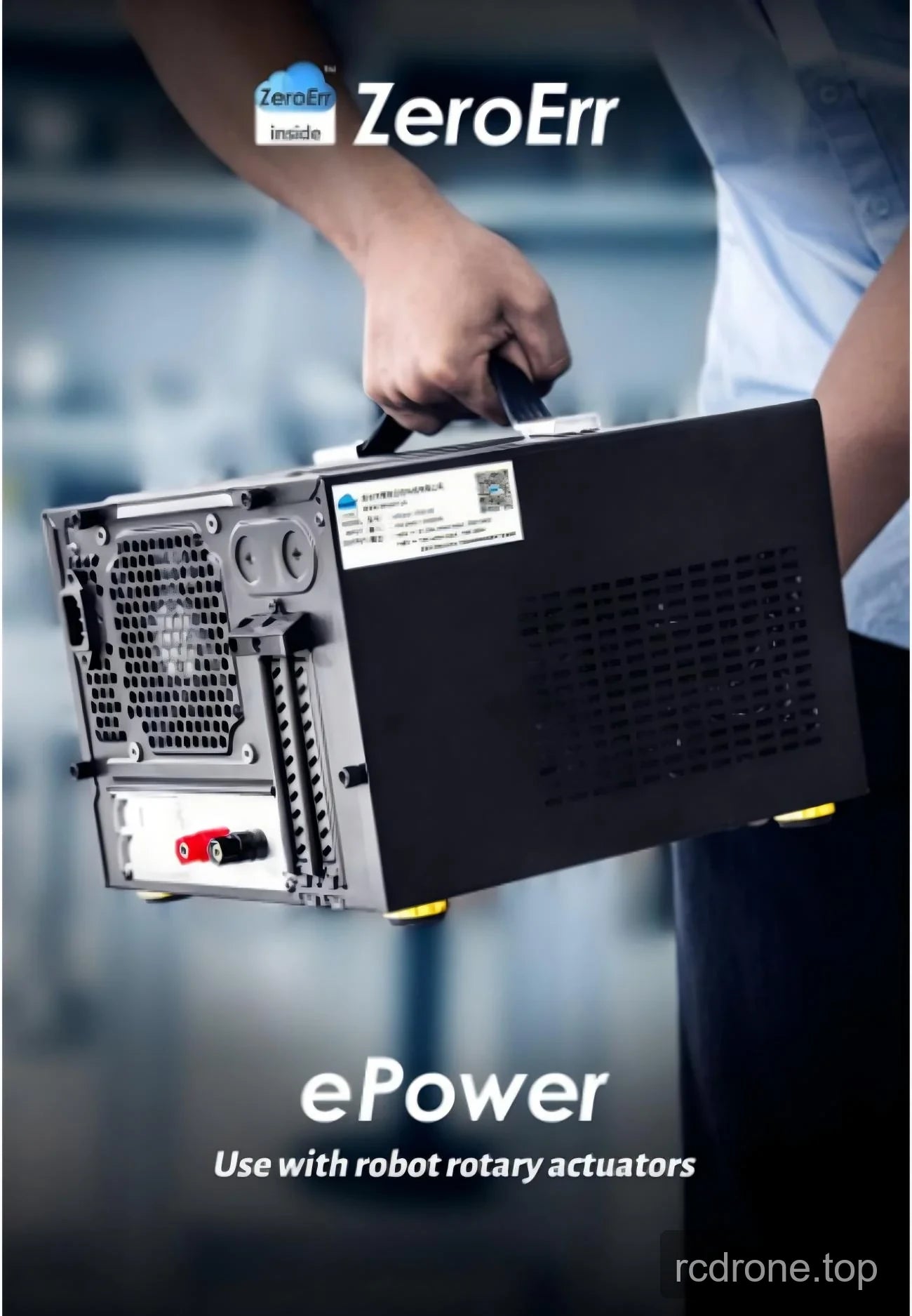 ZeroErr ePower enclosure with carry handle and rear power connections