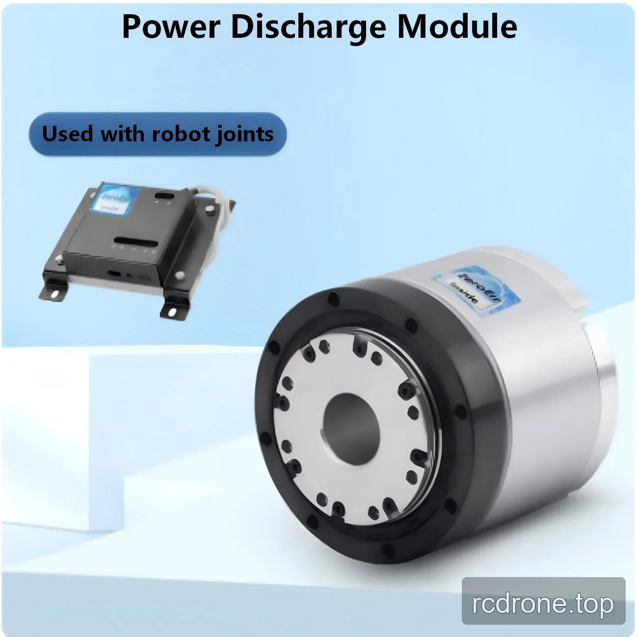 Power discharge module beside a robotic joint