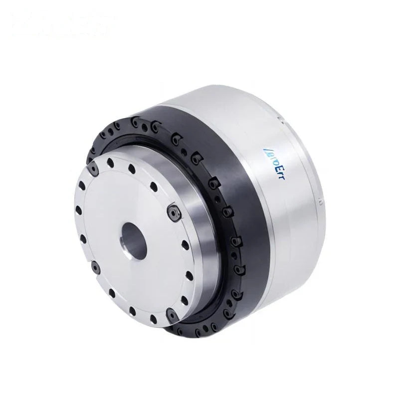 ZeroErr eRob 110 I motor shown in an angled front view with a circular mounting face and central bore.