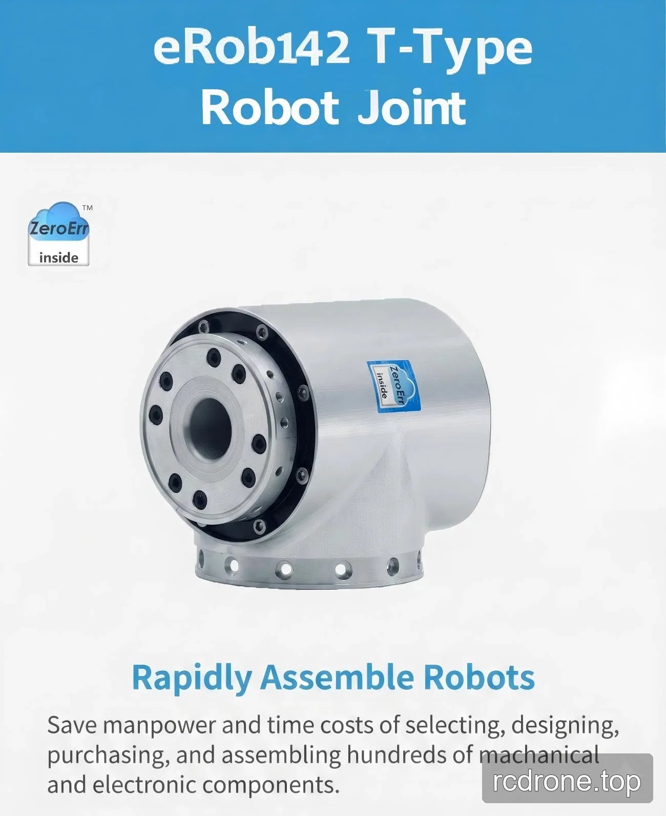 ZeroErr eRob142 T-Type robot joint actuator with mounting flange