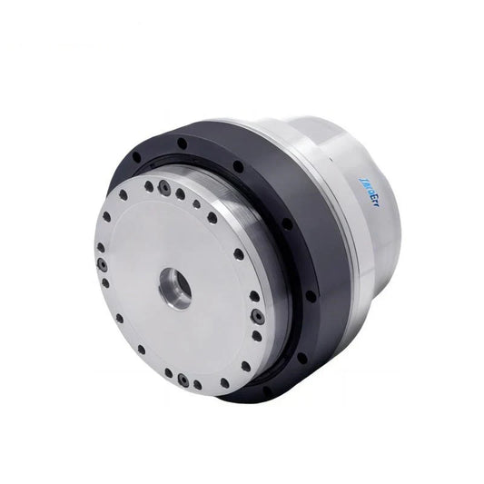 ZeroErr eRob 170 I motor shown in angled front view with circular mounting face and bolt-hole pattern.