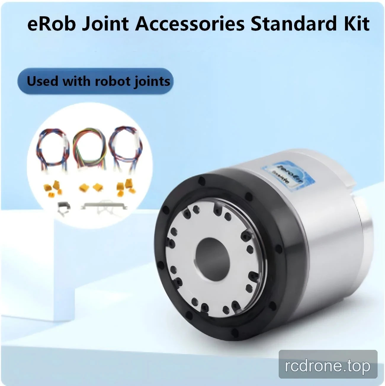 eRob Joint Accessories Standard Kit illustration with cables and accessory components
