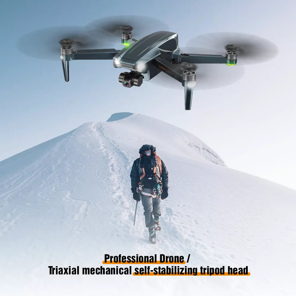ZFR F186 Drone, Professional Drone Triaxial mechanical self-stabilizing tripod
