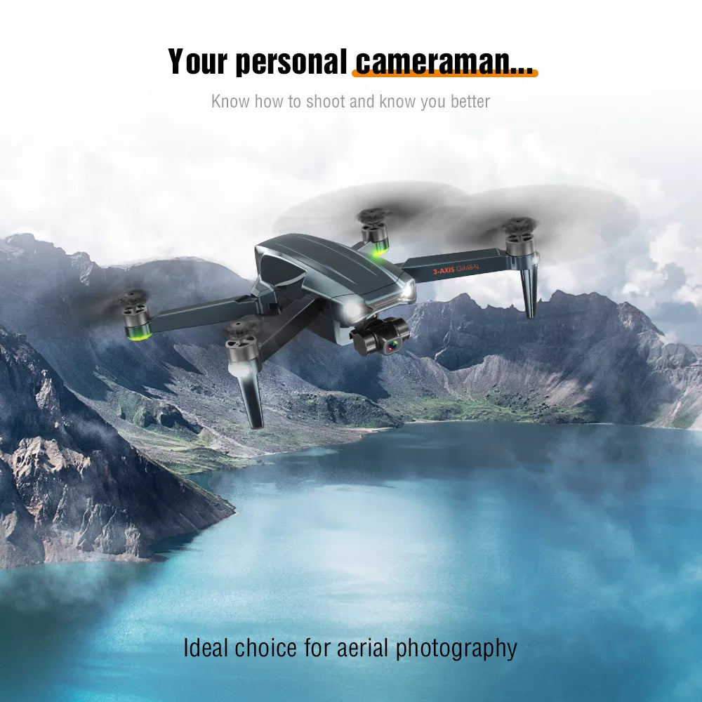 ZFR F186 Drone With 4K HD Dual Camera 3-Axis Gimbal 4Km Brushless Motor 5G WIFI GPS Quadcopter Professional Camera Drone 12 ZFR F186 Drone, JAns is your personal cameraman: know how to shoot and know you better Gib