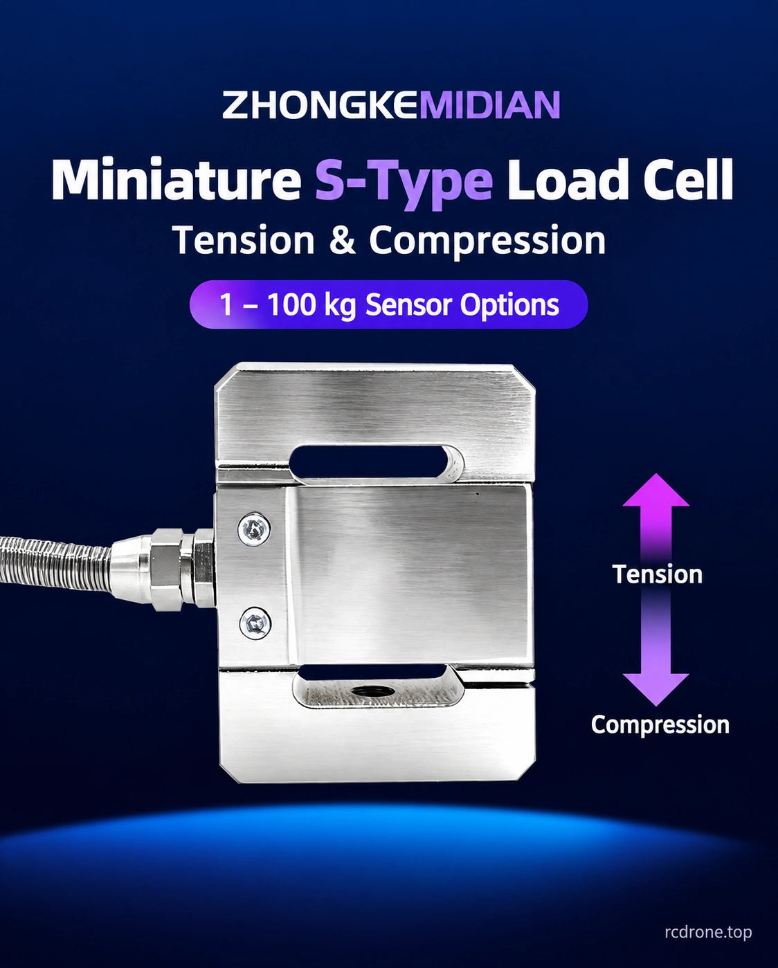 S-type sensor for tension and compression