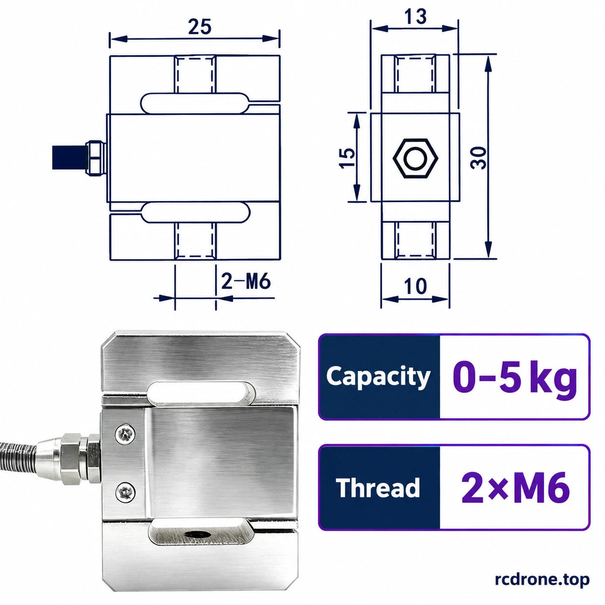 Miniature S-type load cell selection